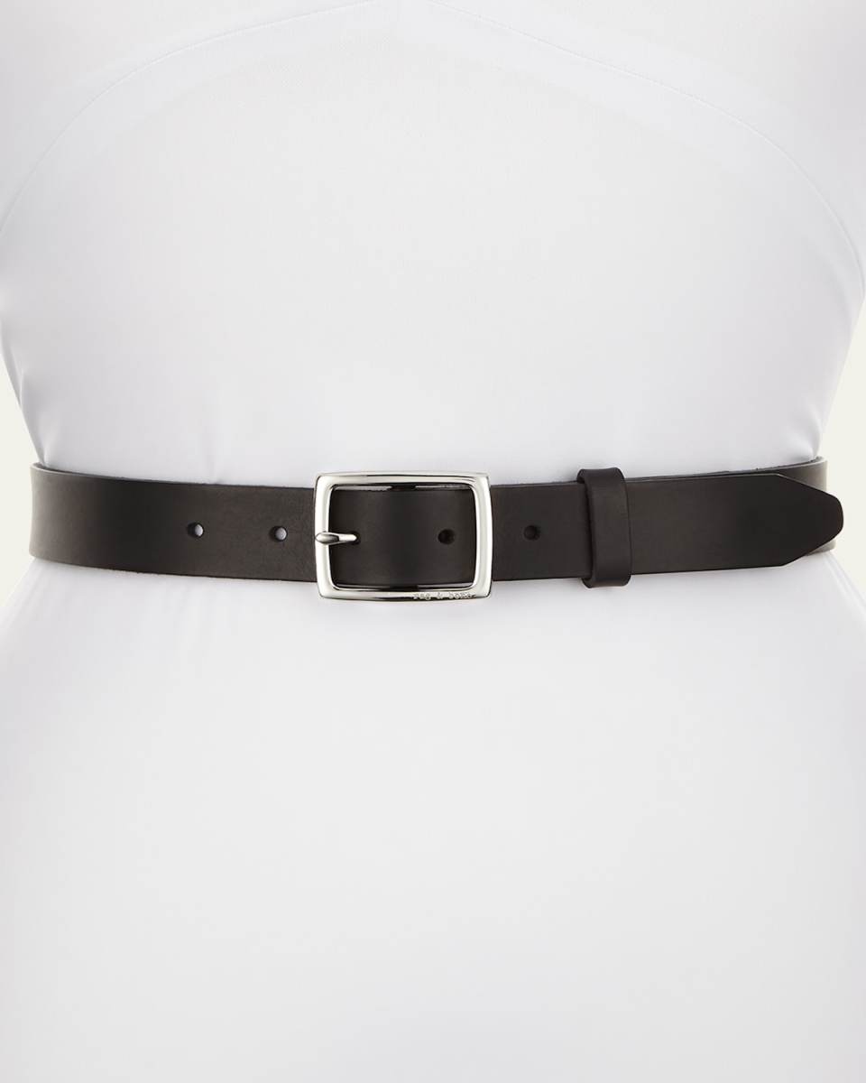 Boyfriend Belt Leather, Black